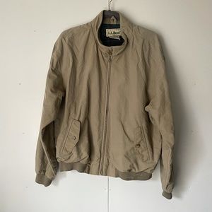 LL BEAN Vintage Bomber Jacket Men Large